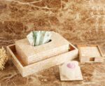 Natural mother of pearl tissue box - Image 4