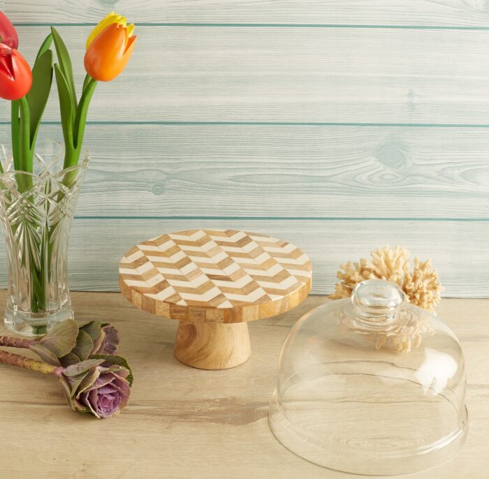 Dessert stand with cloche - Image 3