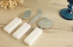 Marble cheese knives set