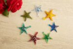 coloured glass stars