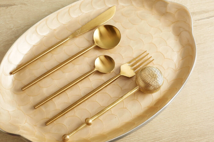 Gold cutlery set - Image 2