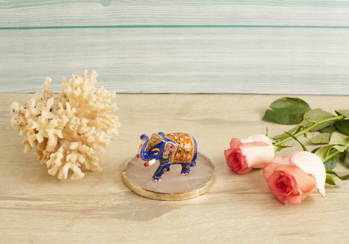 Enamelled blue elephant - Image 3