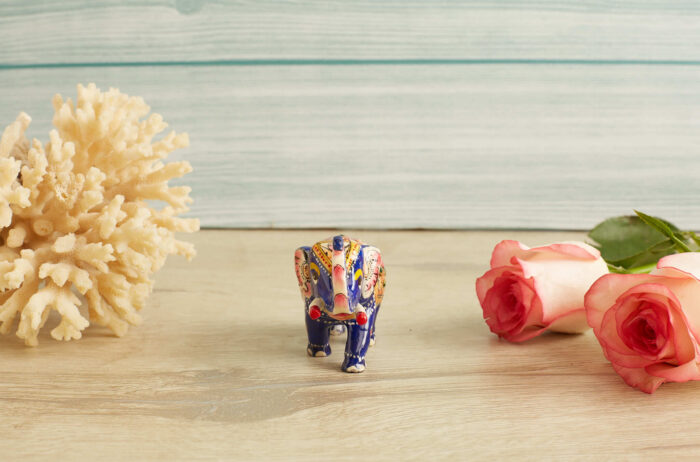 Enamelled blue elephant - Image 2