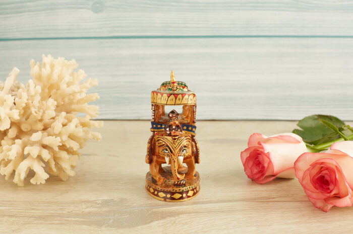 Rajasthani wooden elephant - Image 3