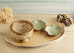 Vintage brass soapstone bowl - Image 3