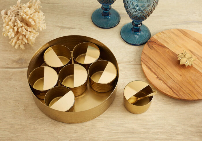 Brass spice box - Image 4