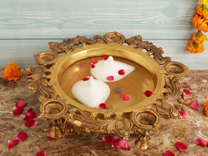 Antique brass Urli - Image 3