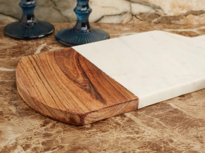 Wood and marble chopping board - Image 2
