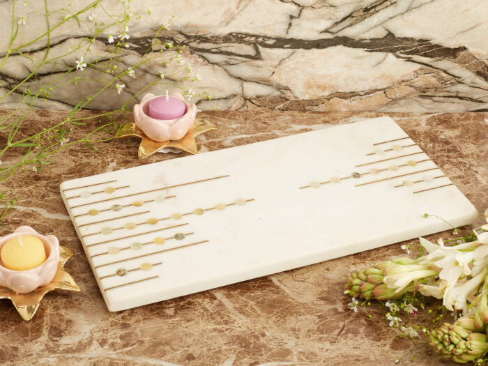 Ceramic  floral  diya - Image 6