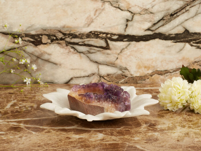 Amethyst marble candle holder - Image 3