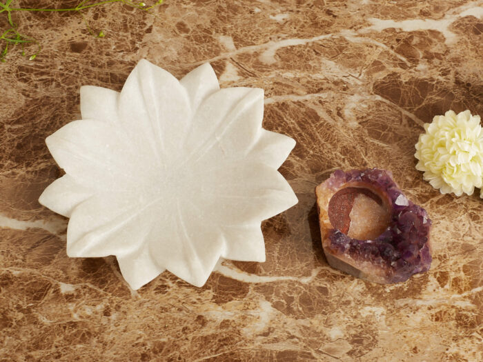 Amethyst marble candle holder - Image 2