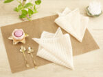 Ivory Chanderi table napkins - Image 3