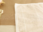 Beige linen cocktail napkins - Image 3