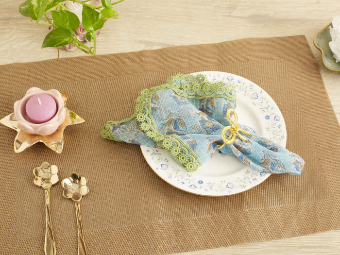 Ceramic  floral  diya - Image 4