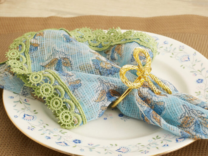 Sky blue kota table napkins - Image 3