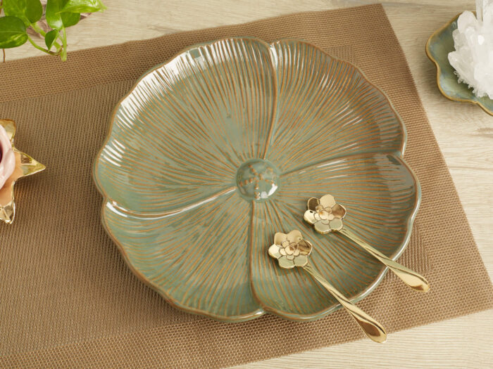 Ceramic flower plate - Image 2