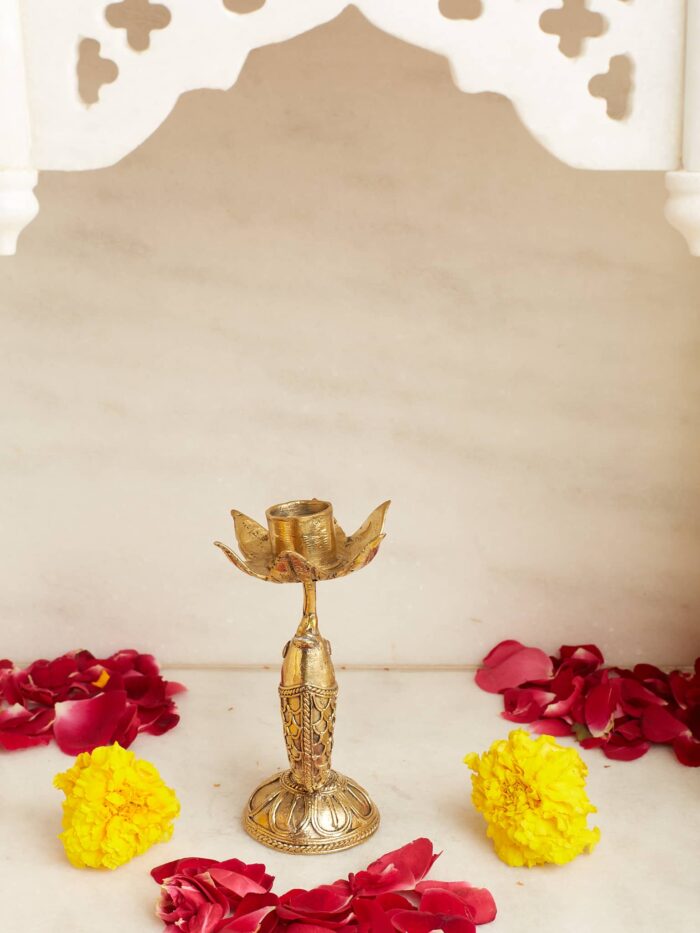 Dhokra fish diya - Image 3