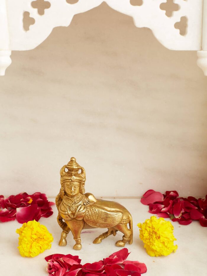 Divine brass Kamadhenu - Image 2