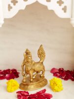 Kamadhenu on a lotus leaf - Image 3