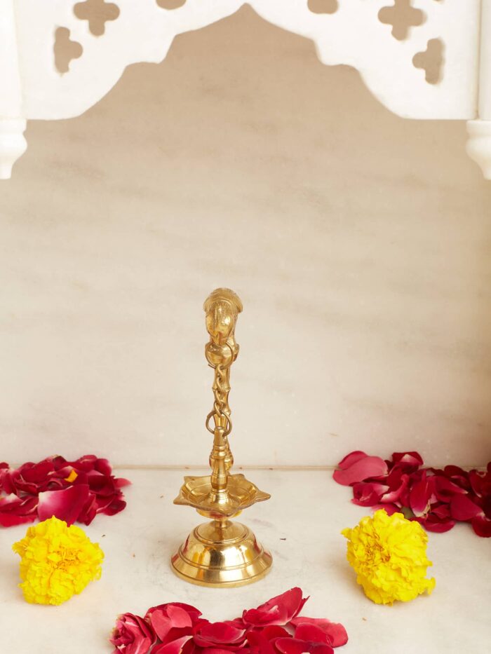 Parrot brass lamp - Image 3