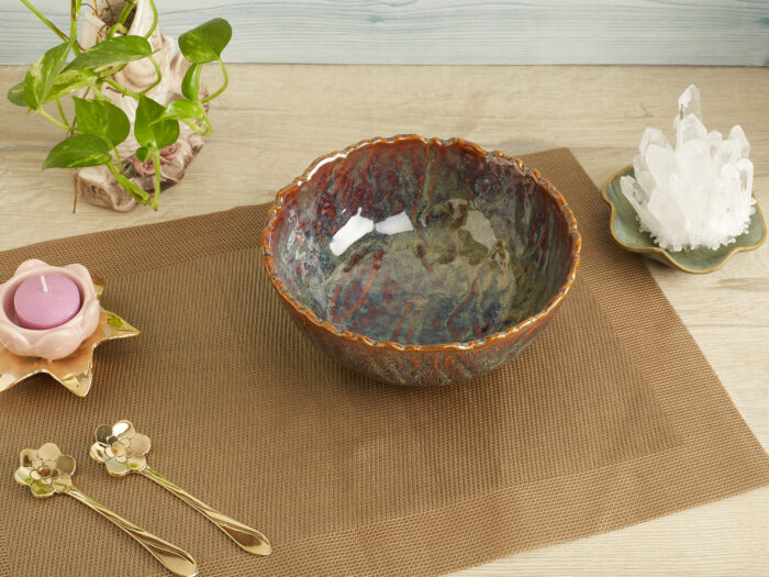 Green ombre serving bowl - Image 3