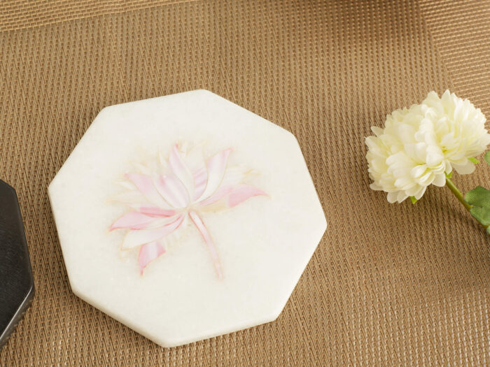 Lotus inlay coasters - Image 3