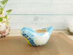 ocean blue ceramic bird