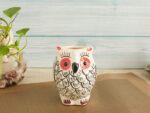 Ceramic owl  planter