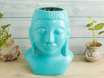 Teal Buddha Planter