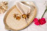 Brass wildflower napkin rings - Image 2