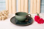 Olive coffee mug set