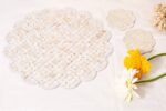 Ivory flower placemats