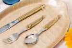 Ancient dhokra cutlery set - Image 2
