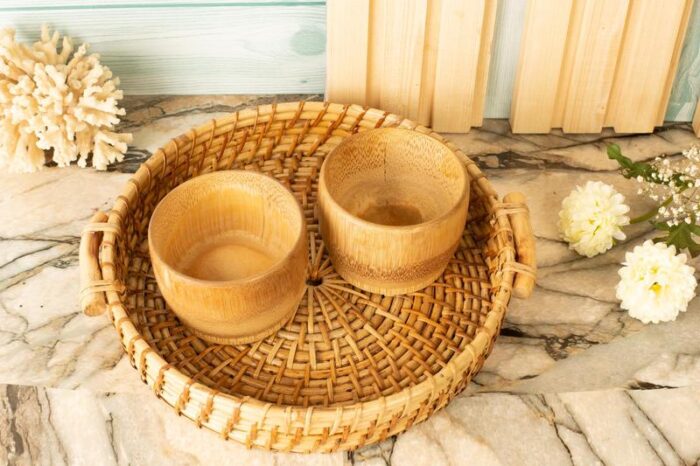 Natural Bamboo cups - Image 4