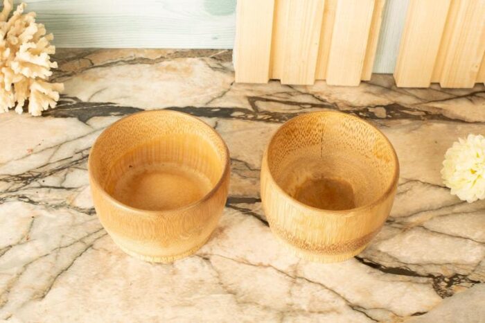 Natural Bamboo cups - Image 3