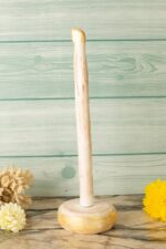 Wooden tissue roll holder