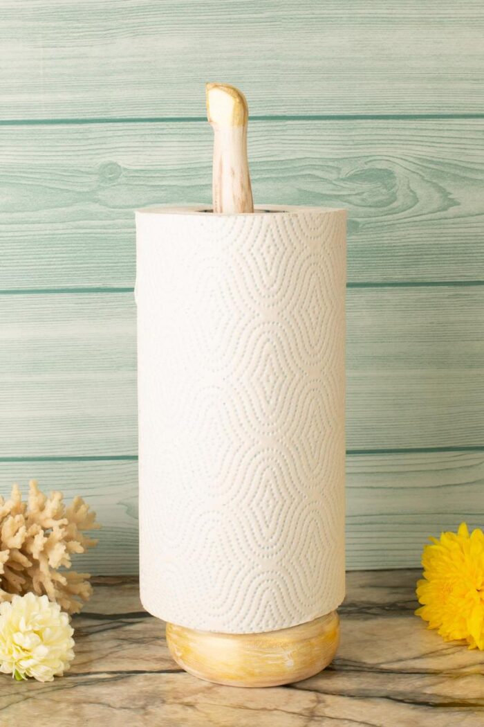 Wooden tissue roll holder - Image 4