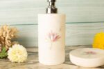 Pink lotus Marble dispenser