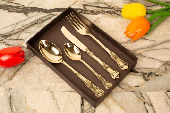 Brass cutlery set - Image 2