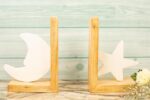 Moon Star bookends