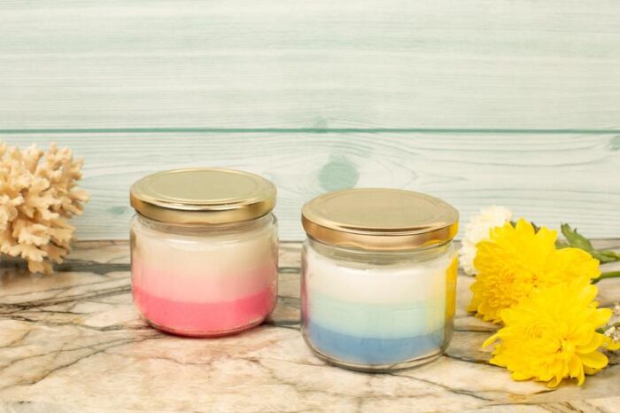 Ocean Rose ombre candle set - Image 2