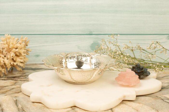 Engraved silver bowl - Image 3