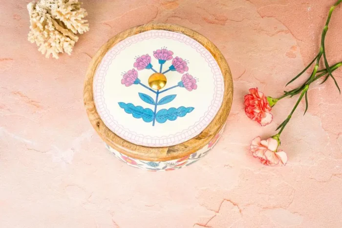 Enamelled roti box - Image 5