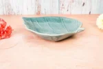 Aqua leaf platter - Image 2