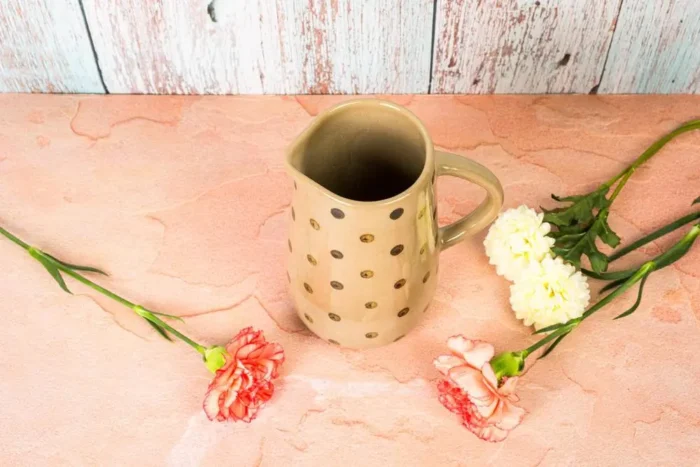 Polka dotted ceramic jug - Image 3