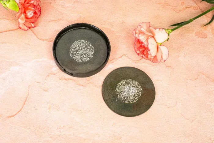 Ancient Bidri craft coasters - Image 2
