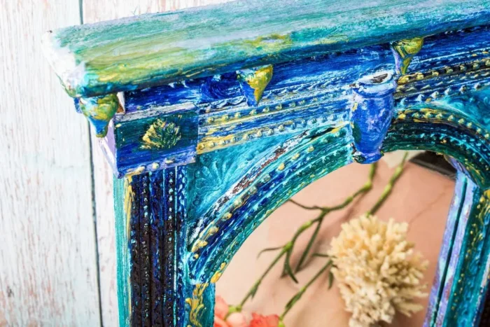 Jharokha aqua mirror - Image 2