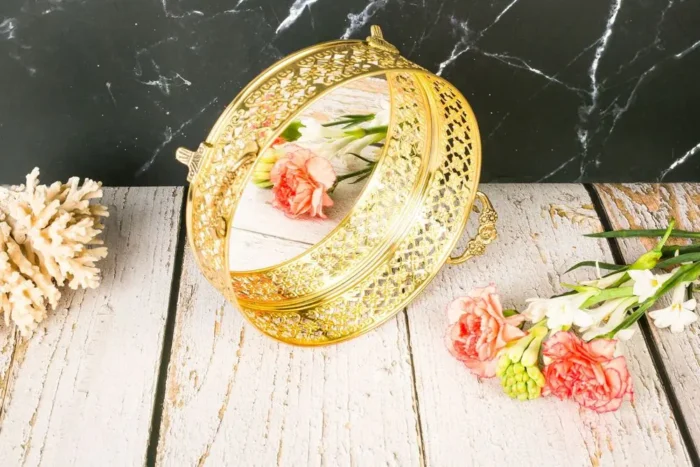 Gold brass tray - Image 3