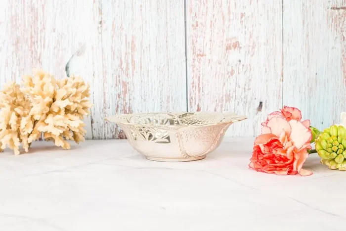 Engraved silver bowl - Image 6