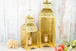 Gold Moroccan lanterns - Image 2